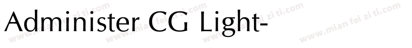 Administer CG Light字体转换